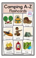 Vista previa - Tarjetas / Manipulativos - Camping A-Z - Flashcards - Portada