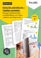 Vorschau - Stationenlernen - Schau hin und teile ein – Tabellen verstehen - Deckblatt