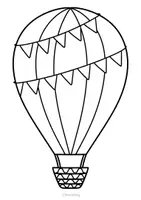Vorschau - Arbeitsblätter - Heißluftballons zum Weiter- und Ausmalen - Bunte Fensterbilder im Sommer - Seite 3