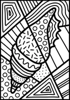Vorschau - Arbeitsblätter - Pop Art Muscheln zum Weiter- und Ausmalen - Kunst im Sommer - Seite 1
