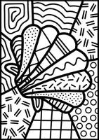 Vorschau - Arbeitsblätter - Pop Art Muscheln zum Weiter- und Ausmalen - Kunst im Sommer - Seite 3