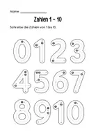 Vorschau - Arbeitsblätter - 1. Klasse: Schreibübungen - Zahlen 1-10 - Seite 3