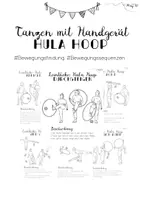 Vorschau - Arbeitsblätter - Hula Hoop Lerntheke Bewegungen Tanzen mit Handgerät - Deckblatt