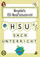 Vorschau - Poster - Wimpelkette HSU/Sachunterricht - Deckblatt