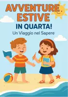 anteprima - Esercizi - AVVENTURE ESTIVE IN QUARTA - Quaderno delle vacanze - Pagina di copertina