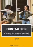 Vorschau - Spiele - Printmedien: Einstieg zum Thema Zeitung - Deckblatt