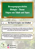 Vorschau - Text - Bewegungsgeschichte Biologie - Folgen von Tabak und Vapes - Deckblatt