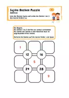 Vorschau - Arbeitsblätter - Sujiko, Rechen Puzzle, für alle Knobel und Sudoku Fans - Seite 1