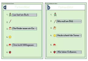 Vorschau - Arbeitsblätter - Partnerdiktat Klasse 2 - Schreiben - Seite 3