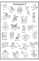 Vista previa - Hojas de trabajo - Camping A-Z -Vocabulary Worksheets - página 1