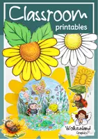 Vorschau - Mal- und Bastelvorlagen - Pop-up Karte Sommerwiese: 3D Bastelvorlage Kunstunterricht Klasse 1-4 (Kleine Welt: Wiese & Insekten / Grundschule) - Deckblatt