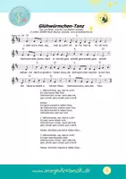 Vorschau - Arbeitsblätter - MUSIKPAKET mit Noten & MP3s - Glühwürmchen-Tanz - Seite 1