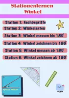 Vorschau - Arbeitsblätter - Winkel Stationentraining – Wiederholung 📐💯 (Klasse 5–7) - Seite 2