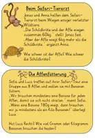 Vorschau - Arbeitsblätter - Knobelaufgaben - Afrika / Safari - Sachaufgaben - Rätselkartei - Seite 3