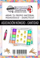 Vista previa - Tarjetas / Manipulativos - Recurso Imprimible: ASOCIACIÓN NÚMERO -CANTIDAD - Portada