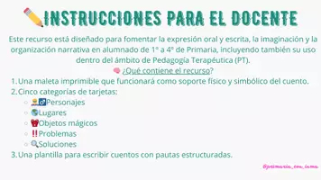 Vista previa - Unidades / Secuencias / Situaciones de Aprendizaje - 📝CREA tu propio CUENTO con 🧳LA MALETA CUENTACUENTOS📘 - página 2