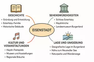 Vorschau - Arbeitsblätter - AB mit Fragen zum Thema "Eisenstadt" + Lösungsblatt + Mindmap + Infografik - Seite 2
