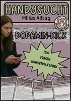 Vorschau - Arbeitsblätter - Handysucht - Millas Alltag - Text mit Aufgaben - Deckblatt