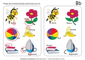Vorschau - Bildkarten - Finde die Unterschiede - Anlautbilder - Seite 3