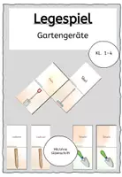 Vorschau - Spiele - Legespiel Domino Gartengeräte - Deckblatt