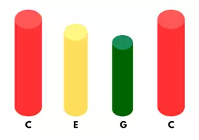 Vorschau - Präsentationen/Tafelbilder - Ideen für erste Melodien mit Boomwhackers (PDF-Bildkarten) - Seite 1