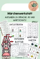 Vorschau - Spiele - Märchen Werkstatt für den Deutschunterricht - Deckblatt