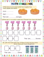 Aperçu - Feuilles d'exercices - Bright Brains Math Challenge Workbook - Page 1