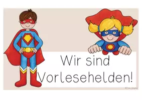 Vorschau - Präsentationen/Tafelbilder - Vorlesenhelden Tafelmaterial - Seite 1