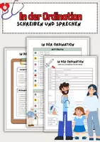 Vorschau - Arbeitsblätter - Arztbesuch - Dialog beim Arzt/bei der Ärztin (Schreiben und Sprechen) - Deckblatt