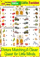 Aperçu - Apprentissages en autonomie - Picture Matching:A Clever Quest for Little Minds. - Page de couverture