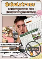 Vorschau - Arbeitsblätter - Schulstress: Leistungsdruck und Entspannungstechniken - Deckblatt