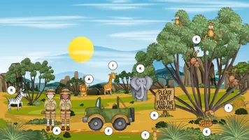 Vorschau - Arbeitsblätter - Lesespur - Afrika / Safari (2-fach differenziert) - Seite 1
