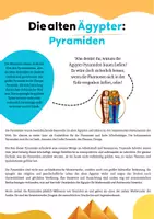 Vorschau - Arbeitsblätter - Die alten Ägypter - Pyramiden - Seite 1