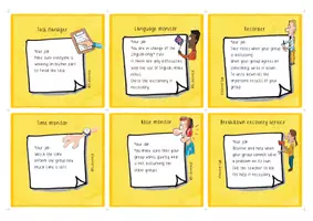 Vorschau - Bildkarten - Role cards with useful phrases - Seite 1