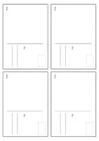 Vorschau - Arbeitsblätter - Postkarten-Vorlage - Klassenpost / Briefe / Schreibanlass - Seite 2