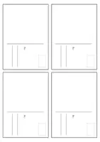 Vorschau - Arbeitsblätter - Postkarten-Vorlage - Klassenpost / Briefe / Schreibanlass - Seite 3