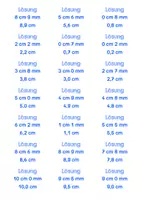 Vorschau - Stationenlernen - Schreibweisen von Längenmaßen (cm, mm) - Übungskarten (mit Lösung) - Seite 2