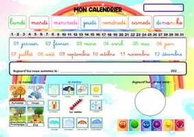 Aperçu - Apprentissages en autonomie - calendrier perpetuel a ecrire 2 - Page de couverture