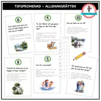 förhandsvisning - Tipspromenad allemansrätten - försättsblad