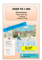 Vorschau - Spiele - be used to + ing - Introduction + game - Deckblatt