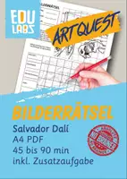 Vorschau - Arbeitsblätter - Bilderrätsel Salvador Dalí - Beständigkeit... - Surrealismus - Deckblatt