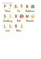 Vorschau - Fördermaterial/Inklusion - Klettmappe: Ferien (Bild/Anlaut/Wort) - Seite 2