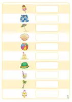 Vorschau - Fördermaterial/Inklusion - Klettmappen: Ferien (Zuordnung Wortbild & Begriff) - Seite 2