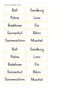 Vorschau - Fördermaterial/Inklusion - Klettmappen: Ferien (Zuordnung Wortbild & Begriff) - Seite 3