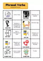 Vista previa - Tarjetas / Manipulativos - phrasal verbs - página 2
