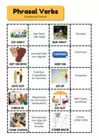 Vista previa - Tarjetas / Manipulativos - phrasal verbs - página 3
