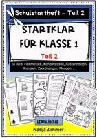 Vorschau - Arbeitsblätter - Startklar für Klasse 1 - Teil 2 (Zusatzheft) - Mein Schulstartheft 2.0 - Deckblatt