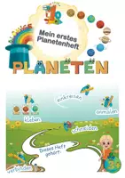 Vorschau - Unterrichtsreihen - Planetenheft ab 3 Jahren | Kindergarten & Vorschule: Schneiden, Kleben, Malen, Nachspuren | Ohne Lesen lösbar - Deckblatt