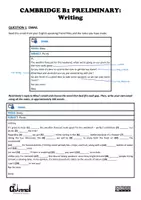 Aperçu - Feuilles d'exercices - B1 PRELIMINARY – WRITING TASKS: Email, Article & Story (4) - Page 1