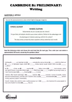 Aperçu - Feuilles d'exercices - B1 PRELIMINARY – WRITING TASKS: Email, Article & Story (4) - Page 2